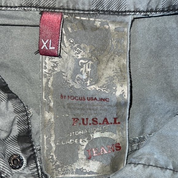 FUSAL Jeans Mens Buttondown - Picture 3 of 4